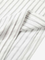 Graphic Print and V-Neck Striped Long Sleeve Hooded T-Shirt