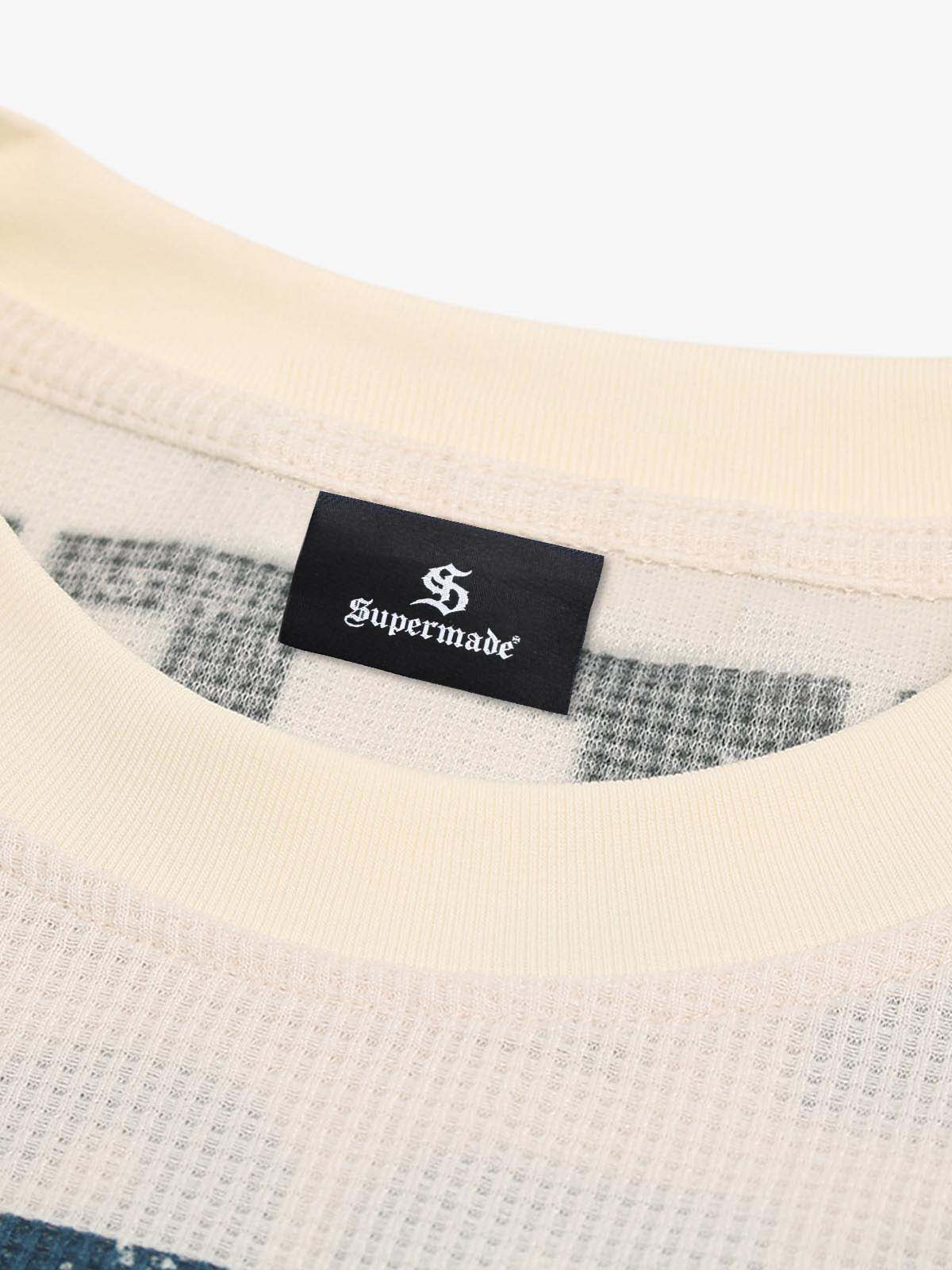 Statement Text Graphic Waffle T-Shirt