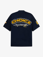 Retro Motorcycle Style Heavy Patch Embroidered T-shirt