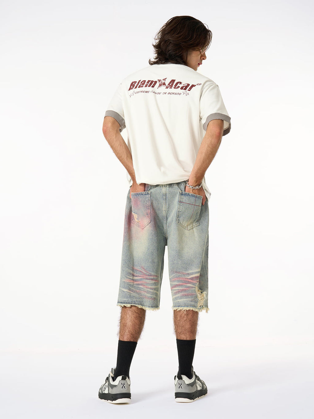 Distressed NO. 28 Jersey T-Shirt - 2442