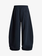 Fleece Vintage Side Stripe Drape Paratrooper Machete Wide Leg Pants - 2488