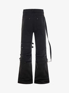 Technical Style Flared Cargo Casual Pants