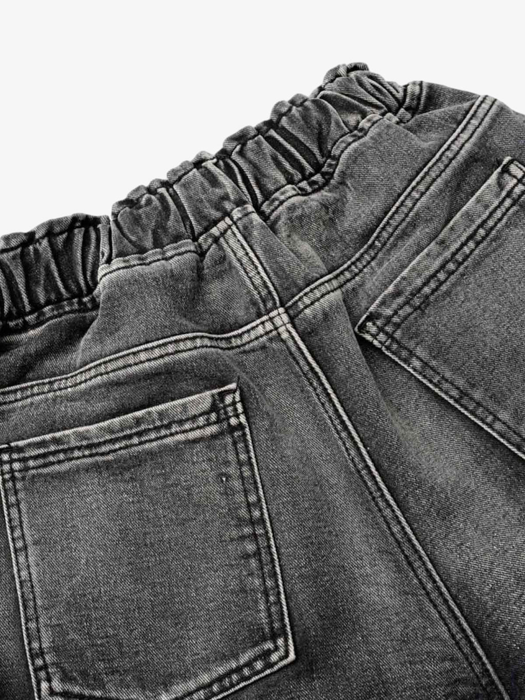 Distressed Cargo Denim Shorts - 2378
